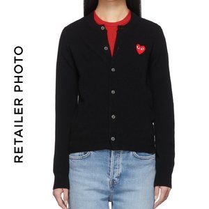 CDG PLAY - Heart Patch Cardigan, Women's MED